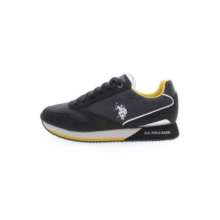 Zapatillas para hombre de poliéster negras