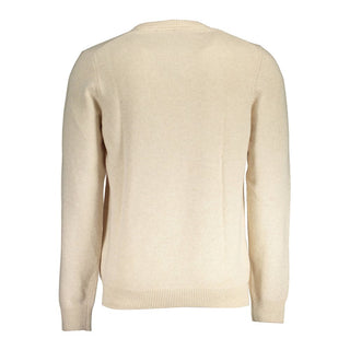 Beiger Herrenpullover aus Wolle