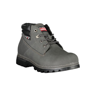 Grauer Polyester-Herrenstiefel