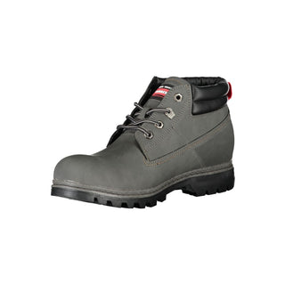 Grauer Polyester-Herrenstiefel
