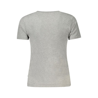 Graues Baumwoll-Damen-T-Shirt