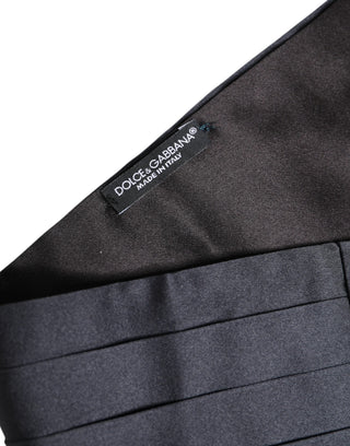 Dunkelblauer Kummerbund aus 100 % Seide