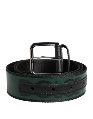 Grüner schwarzer Polyester-Gürtel mit DG-Logo-Schnalle