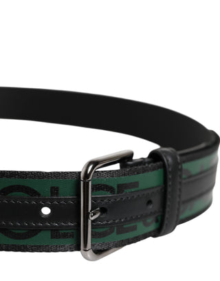 Grüner schwarzer Polyester-Gürtel mit DG-Logo-Schnalle