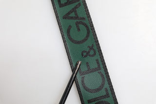 Grüner schwarzer Polyester-Gürtel mit DG-Logo-Schnalle