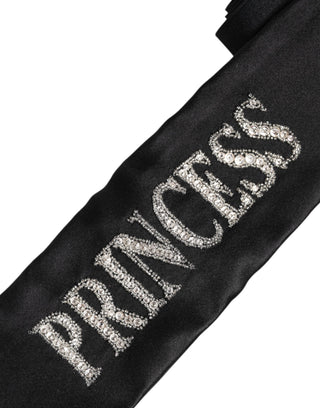 Schwarzer Prinzessinnen-Geflecht-Taillengürtel