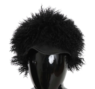 Sombrero Gatsby de Piel de Cordero Tibetano Negro