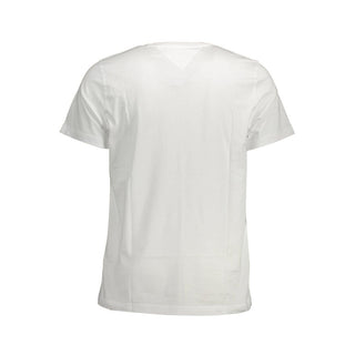 Camiseta blanca de algodón para hombre