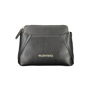 Schwarze Schultertasche aus Polyurethan