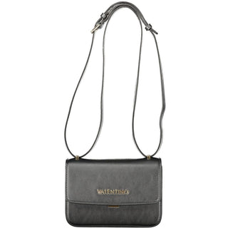 Bolso de poliuretano negro para mujer