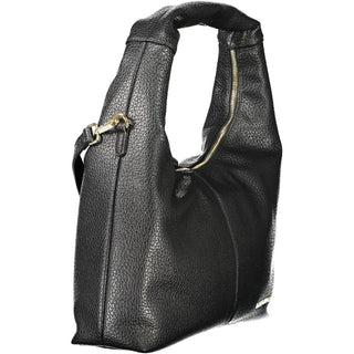 Black Polyurethane Women's Bag