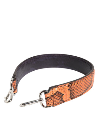 Correa para bolso de cuero exótico naranja para hombro