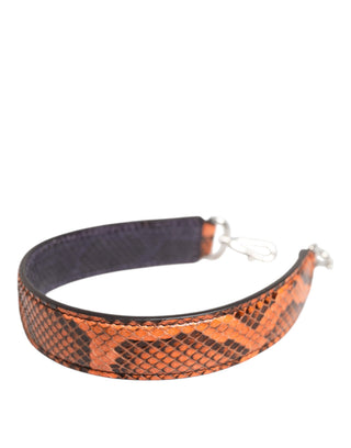 Correa para bolso de cuero exótico naranja para hombro