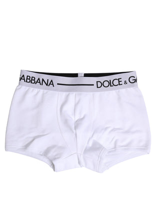 Weiße Boxershorts aus Baumwoll-Stretch im Regular Fit