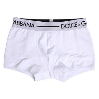 Weiße Boxershorts aus Baumwoll-Stretch im Regular Fit