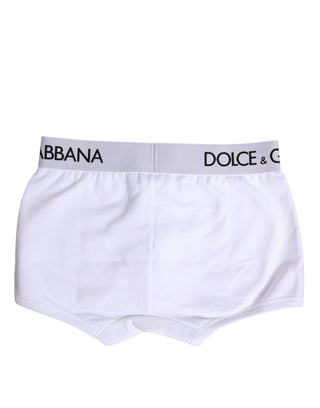Weiße Boxershorts aus Baumwoll-Stretch im Regular Fit