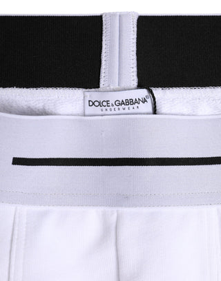 Weiße Boxershorts aus Baumwoll-Stretch im Regular Fit