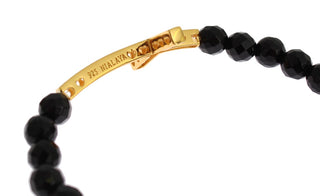 Armband aus Achatstein, Gold, Zirkonia und 925er Silber