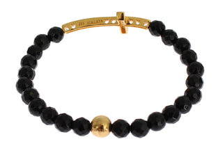 Armband aus Achatstein, Gold, Zirkonia und 925er Silber