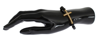 Armband aus Achatstein, Gold, Zirkonia und 925er Silber