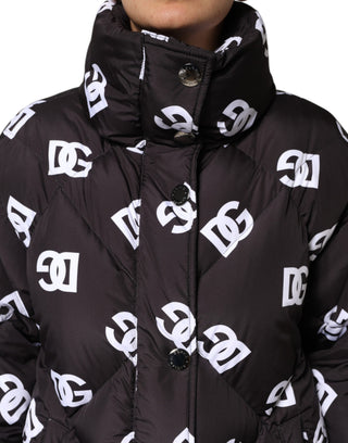 Abrigo largo acolchado DG Mania negro