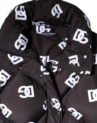 Abrigo largo acolchado DG Mania negro