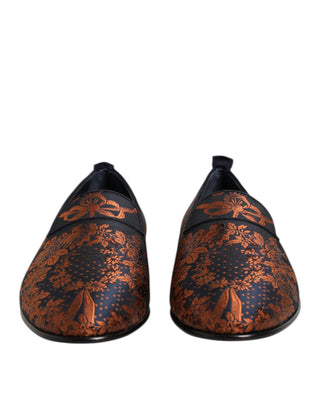 Schwarze Jacquard-Polyester-Slipper