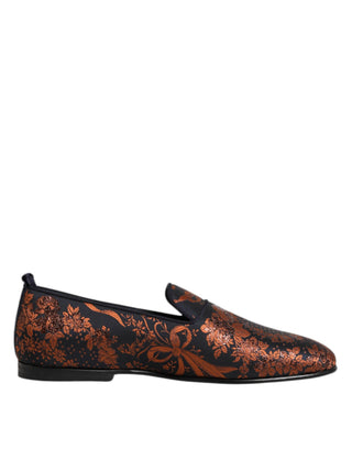Schwarze Jacquard-Polyester-Slipper