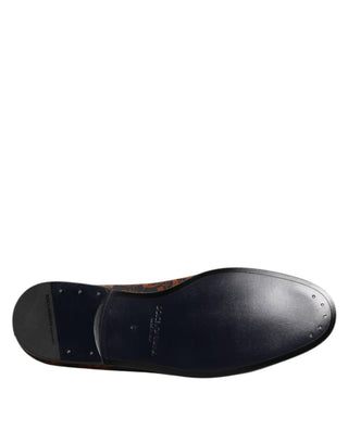 Schwarze Jacquard-Polyester-Slipper