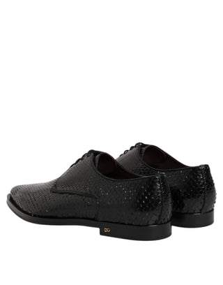 Black Leather Lace Up Dress Men Derby Shoes