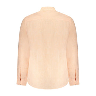 Camisa para hombre de lino rosa