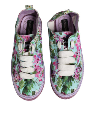 Mehrfarbige Espadrille-Sneaker aus Segeltuch