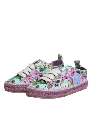 Mehrfarbige Espadrille-Sneaker aus Segeltuch