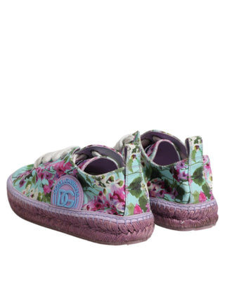 Mehrfarbige Espadrille-Sneaker aus Segeltuch