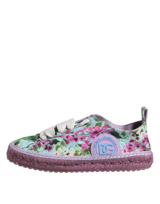 Mehrfarbige Espadrille-Sneaker aus Segeltuch