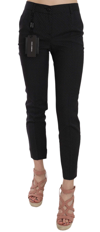 Pantalones Capri Ajustados con Lunares