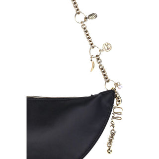 Bolso de hombro Bos Taurus de piel de becerro negra