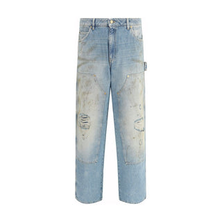 Blue Cotton Jeans Denim