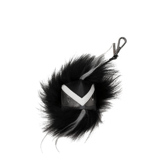 Llavero de cuero negro