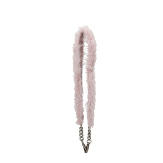 Bolso de hombro de piel rosa