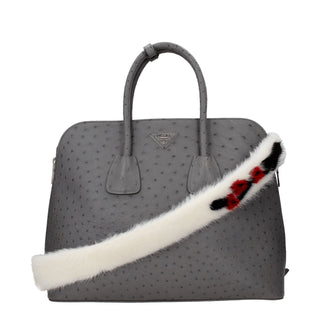 Bolso de hombro de cuero blanco