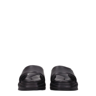 Zapatillas de cuero negras