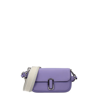 Bolso bandolera de cuero morado