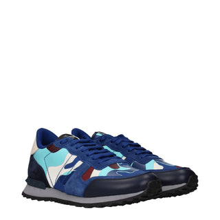 Zapatillas deportivas de cuero azul