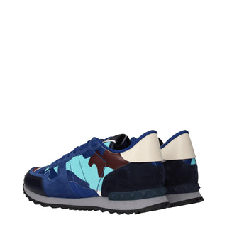 Zapatillas deportivas de cuero azul