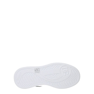 White Leather Low Top Sneakers