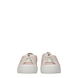 Zapatillas bajas rosas de tela
