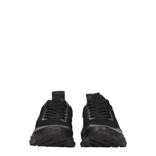 Schwarze sportliche Stoff-Sneaker