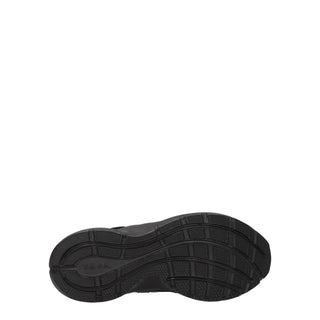 Black Fabric Athletic Sneakers
