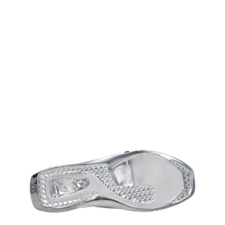Gray Leather Slippers